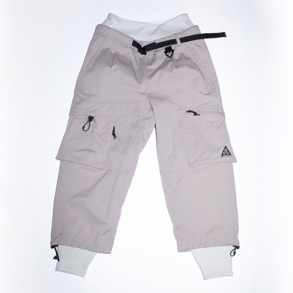Nike Lab ACG Cargo Woven Pants in Moon Particle/Summit White
